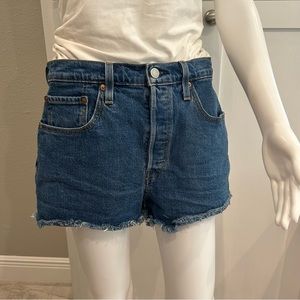 LEVI’s Strauss 501 cut off Jean shirts Waist Sz 30